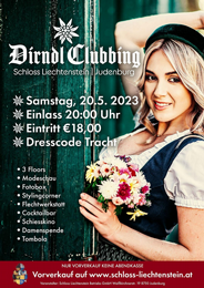 Dirndl Clubbing auf Schloss Liechtenstein